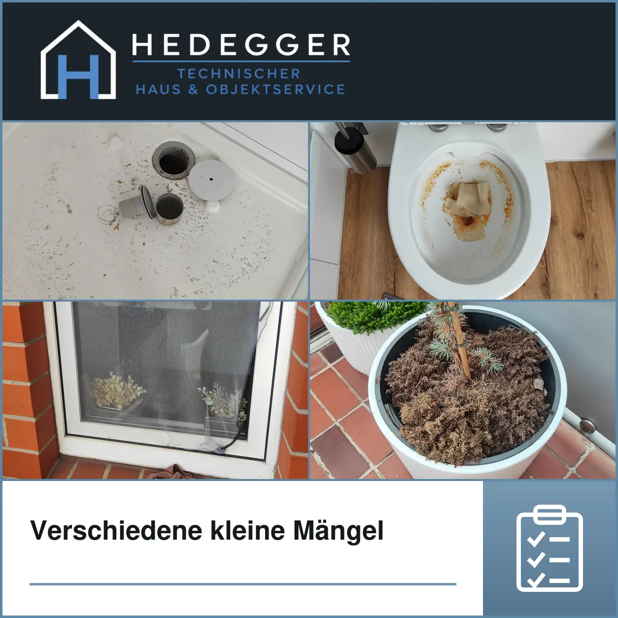 Verschiedene kleine Mängel