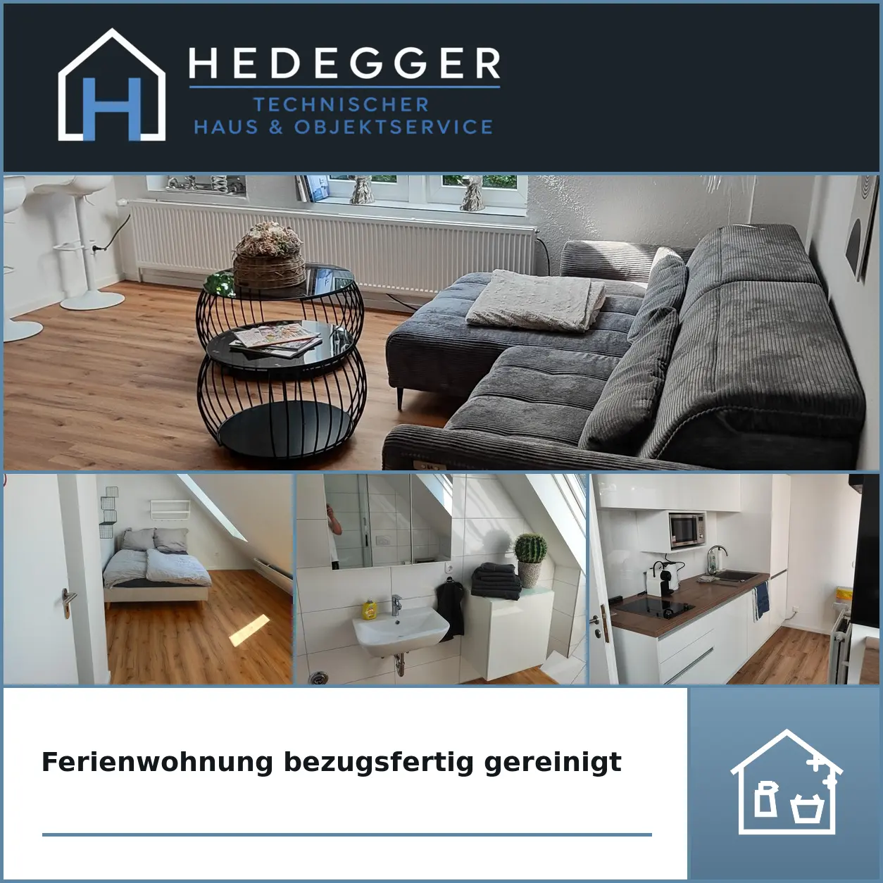 Ferienwohnung bezugsfertig gereinigt