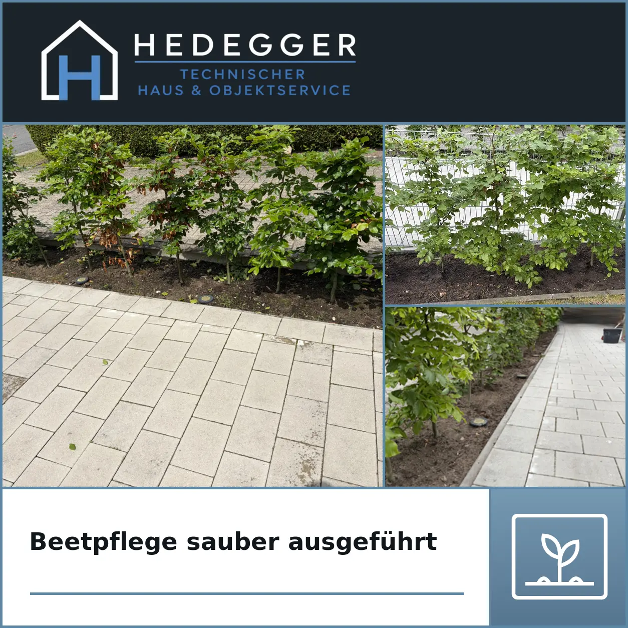 Beetpflege sauber ausgeführt